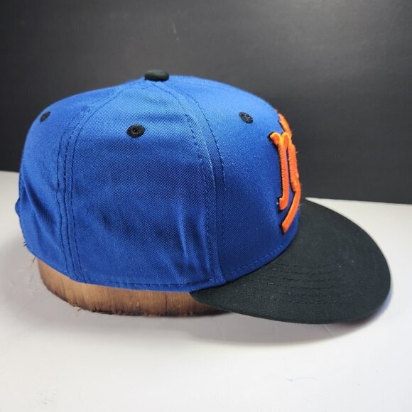 Neff Headwear Flat Bill Snapback Cap Hat Black Blue Orange Adjustable - Picture 9 of 12